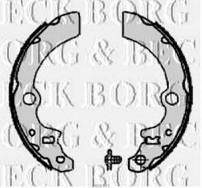 BORG & BECK bbs6333 -  Комплект тормозных колодок